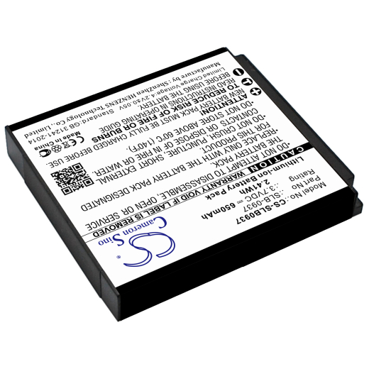 3.7V 650mAh / 2.41Wh Li-ion Akku f.:Samsung Model: SLB-0937, CL5, i8, L730, L830, NV33, NV4, PL10