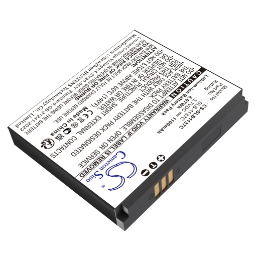 3.7V 1100mAh / 4.07Wh Li-ion Akku f.:Samsung Model: SLB-1137C, Digimax i7