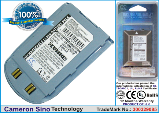 3.7V 700mAh / 2.59Wh Li-ion Akku f.:ZEBRA Model: 82-133770-01, CS3070, CS3300