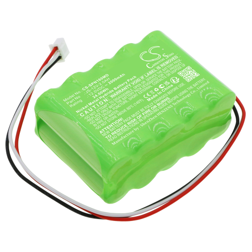 12.0V 2000mAh / 24.00Wh Nickel-Metallhydrid Akku für: SinoMDT Model: JS-12V-2.0AH, Infusion Pump SN-1600V, SN-50F6, SN-50C6