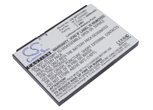 3.7V 2000mAh / 7.40Wh Li-ion Akku für: AT&T Model: 2500031, 2500060, W-5, Unite, UNITE-344B