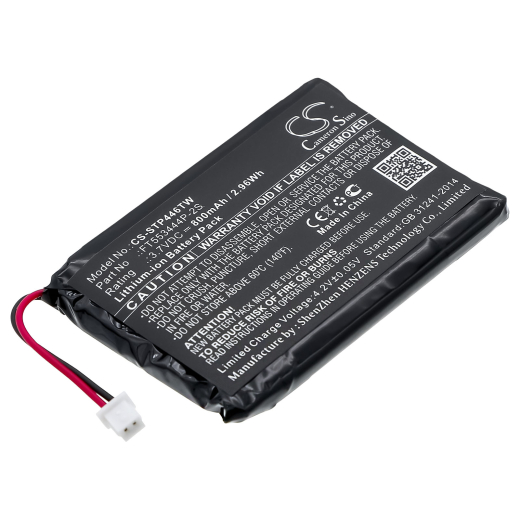 3.7V 800mAh / 2.96Wh Li-ion Akku f.:Topcom Model: FT553444P-2S, Twintalker 7100