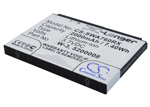3.7V 2000mAh / 7.40Wh Li-ion Akku für: Sierra Wireless Model: 5200008, W-3, Aircard 760, Aircard 760s, Aircard 762s, Aircard 763s, Aircard 785s, Wi-F