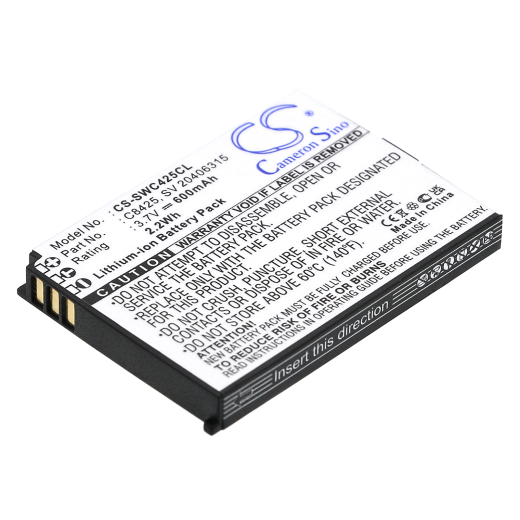 3.7V 600mAh / 2.22Wh Li-ion Akku f.:Swissvoice Model: C8425, SV 20406315, eSense, eSense Coloe E, SV 20406288