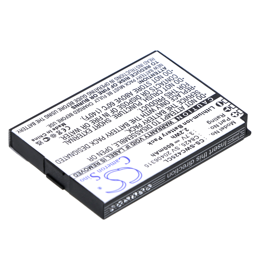 3.7V 600mAh / 2.22Wh Li-ion Akku f.:Swissvoice Model: C8425, SV 20406315, eSense, eSense Coloe E, SV 20406288
