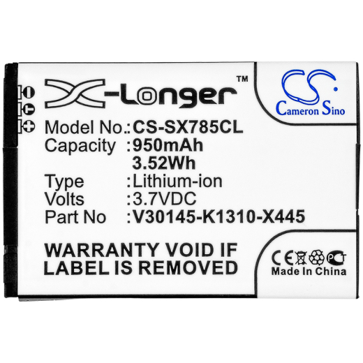 3.7V 950mAh / 3.52Wh Li-ion Akku f.:COMfortel Model:, M-520, M-710