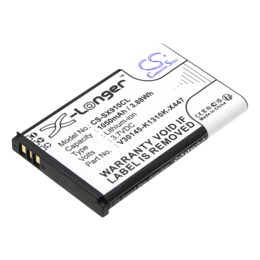 3.7V 1050mAh / 3.89Wh Li-ion Akku f.:Siemens Model: V30145-K1310K-X447, V30145-K1310K-X447-0-HY, V30145-K1310-X447, Gigaset SL910, Gigaset SL910A, Gi