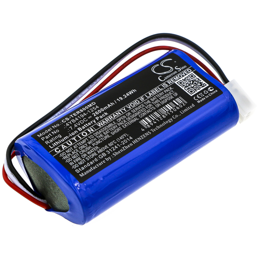 7.4V 2600mAh / 19.24Wh Li-Ionen Akku für: Terumo Model: 110841, 4YB4194-1254, TE-SS800 Infusion Pump, TE-SS700, TE-LF600, TE-SS800