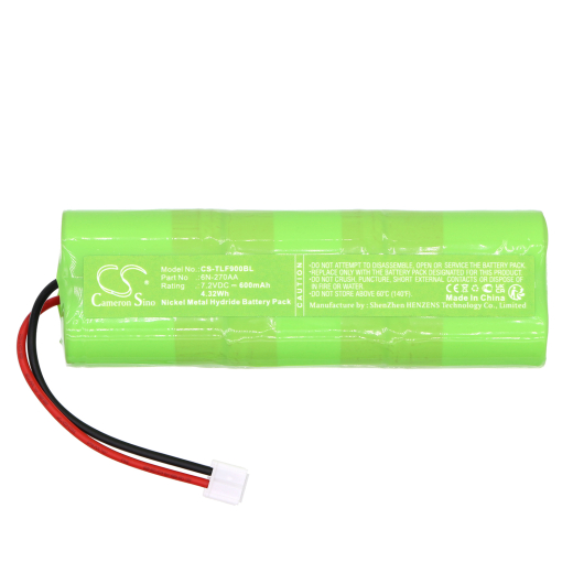 7.2V 600mAh / 4.32Wh 600mAh / 4.32Wh Akku f.:Telenot Model: 6N-270AA, 35 973, B+B, F1011/S, F9, FM 433 600mAh / 4.32Wh