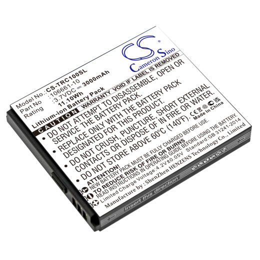 3.7V 3000mAh / 11.1Wh 3000mAh / 11.1Wh Akku f.:Trimble Model: 106661-10, 106661-20, 106661-40, Mapper 50, mmsp20, TDC100 3000mAh / 11.1Wh