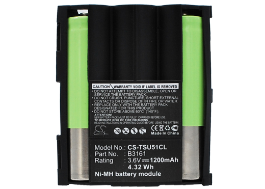 3.6V 1200mAh Ni-MH Akku f.:Ascom Model: B3161, Samba