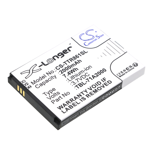 3.7V 2000mAh / 7.4Wh Li-ion Akku für: TP-Link Model: TBL-71A2000, TBL-71B2000, M5250 ver 1.0, M5350, M7200, M7200 ver 1.0, M7300, M7350 Ver 5, M7350