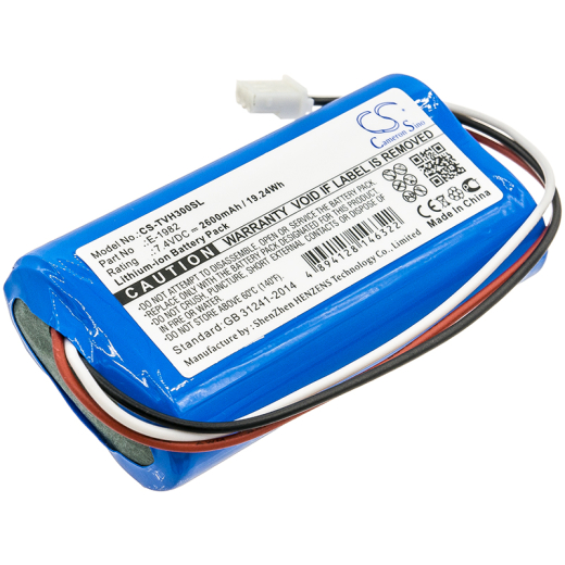 7.4V 2600mAh / 19.24Wh 2600mAh / 19.24Wh Akku f.:Televes Model: E-1982, H30FLEX 2600mAh / 19.24Wh