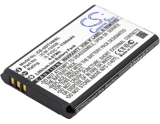 3.7V 1100mAh / 4.07Wh Li-ion Akku f.:UniData Model: ICW-1000B, WPU-7700, WPU-7800, WPU-7800B, WPU-7800B-US