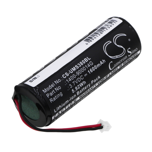 3.7V 1600mAh / 5.92Wh Li-ion Akku f.:Unitech Model: 1400-900014G, MS380, MS380-CUPBGC-SG