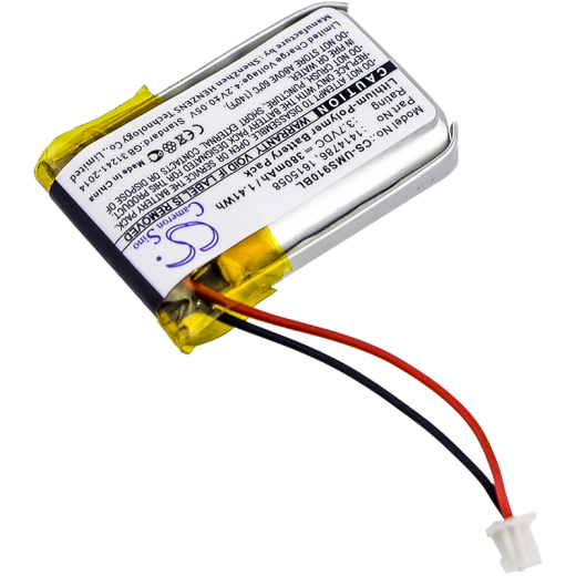 3.7V 380mAh / 1.41Wh Li-Polymer Akku f.:Unitech Model: 1414786, 1615058, 682030R, MS910, MS910-CUBB00-SG, MS910-CUBB00-TG, MS912, MS912+, MS912-5UBB0