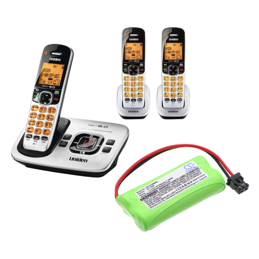 2.4V 700mAh Ni-MH Akku f.:Uniden Model: BBTG0645001, BBTG0734001, BT-1016, BT-1019, BT-1021, 1780-2, D1361, D1361BK, D1364, D1364BK, D1384, D1384-2,