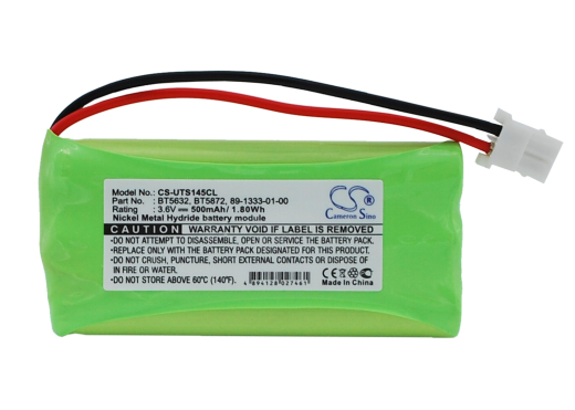 3.6V 500mAh / 1.80Wh Ni-MH Akku f.:Uniden Model: 89-1333-01-00, BT5632, BT5872, 5105, 5145, 5146, LS5105, LS5145, LS5146