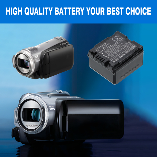 7.4V 750mAh Li-ion Akku f.:Panasonic Model: VW-VBG070, VW-VBG070A, VW-VBG070-K, GS98GK, H288GK, H48, H68GK, HDC-HS100, HDC-HS9, HDC-SD1, HDC-SD100, H