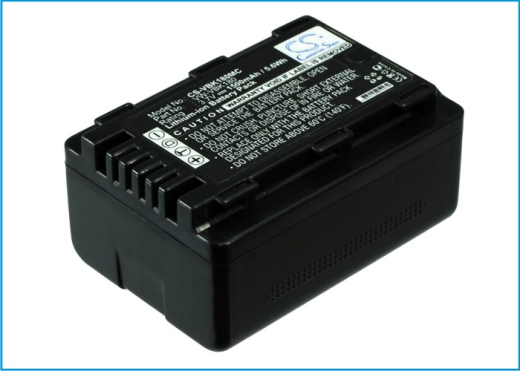 3.7V 1500mAh Li-ion Akku f.:Panasonic Model: VW-VBK180, VW-VBK180E-K, VW-VBK180-K, HC-V10, HC-V100, HC-V100EG-K, HC-V100EG-W, HC-V100K, HC-V100M, HC-