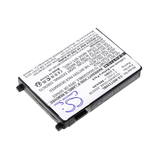 3.7V 900mAh / 3.33Wh Li-ion Akku f.:Falcon Model: 191-908304-200, 4006-0319, 600538, 633808510046, PT40, PT40 PDT, PT40-100