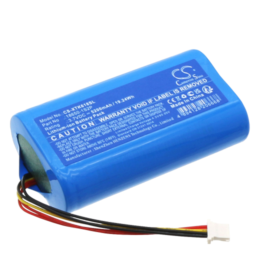 3.7V 5200mAh / 19.24Wh 5200mAh / 19.24Wh Akku f.:XTOOL Model: 18650-1S2P, InPlus IK618 Automotive Key Pr 5200mAh / 19.24Wh