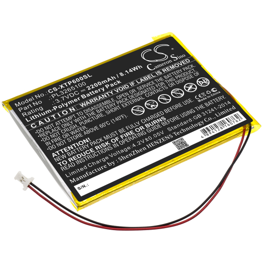 3.7V 2200mAh / 8.14Wh 2200mAh / 8.14Wh Akku f.:XTOOL Model: PL3265100, EZ300, EZ400, PS60, PS65, PS70, X500 2200mAh / 8.14Wh