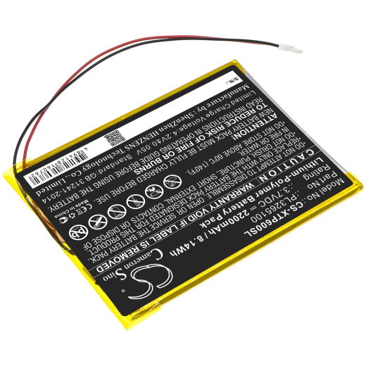 3.7V 2200mAh / 8.14Wh 2200mAh / 8.14Wh Akku f.:XTOOL Model: PL3265100, EZ300, EZ400, PS60, PS65, PS70, X500 2200mAh / 8.14Wh