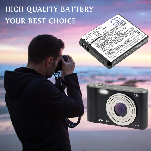 3.7V 1000mAh / 3.7Wh Li-ion Akku f.:Minolta Model: NP-6L, MND20, MND23