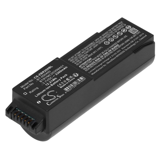 3.7V 3300mAh / 12.21Wh Li-ion Akku f.:Zebra Model: BT-000450, BT-000450-67, BTRYMC2035MA01, MC20