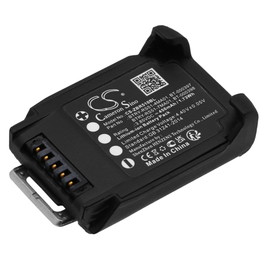 3.85V 450mAh / 1.73Wh Li-ion Akku f.:Zebra Model: BT-000397, BT-000398, BTRY-RS51-4MA01, BTRY-RS51-7MA01, RS51, RS5100, RS5100 2D Bluetooth Ring Scan