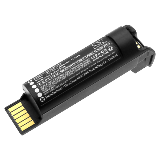 3.7V 3400mAh / 12.58Wh Li-ion Akku f.:Zebra Model: BT-000317-01, BTRY-DS22EAB0E-00, CR2278, CR2278-PC, Delfiscan M81, DS22, DS2208, DS2278, DS2278-HC