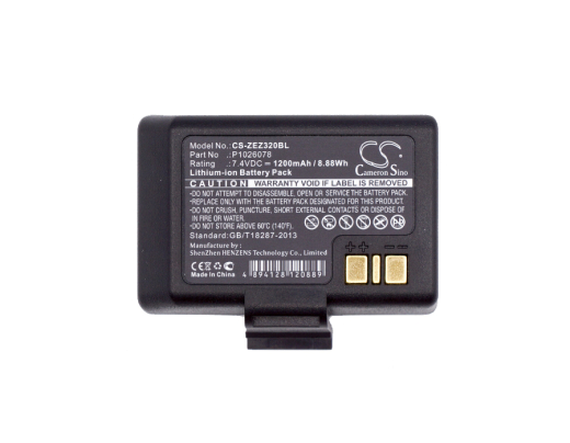 7.4V 1200mAh / 8.88Wh Li-ion Akku f.:Zebra Model: P1026078, EZ320