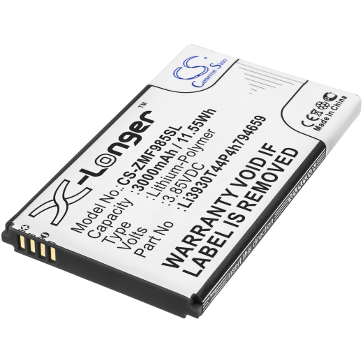 3.85V 3000mAh / 11.55Wh Li-Polymer Akku für: AT&T Model: Li3930T44P4h794659, Velocity 2