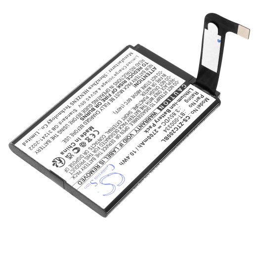 3.85V 2700mAh / 10.4Wh Li-ion Akku f.:Zebra Model: BT-000334, BT-000334-1, BTRY-TC2X-INT1-01, TC20, TC200J, TC25