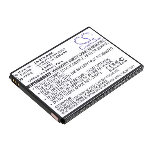 3.7V 1800mAh / 6.66Wh Li-ion Akku für: Tegra Model: Tegra 4