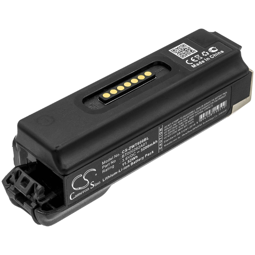 3.6V 3200mAh / 11.52Wh Li-ion Akku f.:Zebra Model: BT000262A01, BTRY-NWTRS-33MA-01, BTRY-NWTRS-33MA-02, BTRY-VC8X-20MA1-01, RS6000, WT6000, WT60A0, W