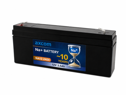 Axcom Natrium Ionen Akku 12V 3,5Ah mit 4,7mm Steckkontakten passend für Hanau Med Medap Sekretsauger P7020