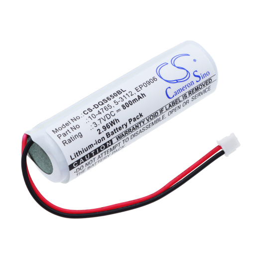 3.7V 800mAh / 2.96Wh Li-ion Akku f.:Datalogic Model: 10-4765, 5-3112, EP0906, QS6500BT, QS65-2030000R, QS65-2040032-401R, QS65-3010101-105, QS65-3030