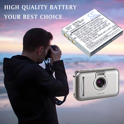 3.7V 700mAh / 2.59Wh Li-ion Akku f.:Sanyo Model: DB-L20, DB-L20A, Xacti DMX-C1, Xacti DMX-C4(D), Xacti DMX-C4(L), Xacti DMX-C4(N), Xacti DMX-C40(S),