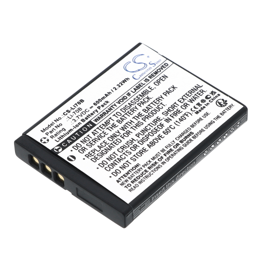 3.7V 600mAh Li-ion Akku f.:Olympus Model: Li-70B, FE-4020, FE-4040, VG-110, VG-120, VG-130, VG-140, X-940