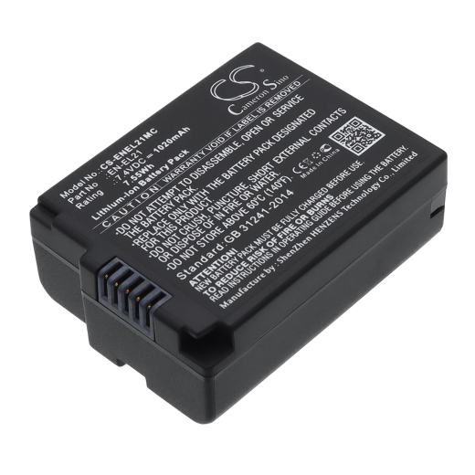 7.4V 1020mAh / 7.55Wh Li-ion Akku f.:Nikon Model: EN-EL21, 1 V2