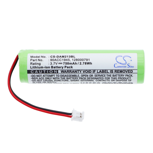 3.7V 750mAh / 2.78Wh Li-ion Akku f.:Datalogic Model: 128000790, 128000791, 90ACC1945, BT-7, BT-7 QuickScan Mobile Datalogi, M2130, Metrologic SP5500