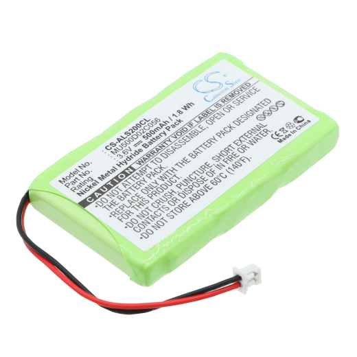 3.6V 500mAh/1.8Wh Ni-MH Akku f.:Audioline Model: MU500D02C056, 591738, G61224XT00, Oyster 200, Oyster 500