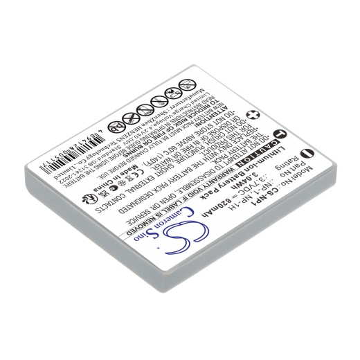3.7V 820mAh / 3.03Wh Li-ion Akku f.:MINOLTA Model: MBH-NP-1, NP-1, NP-1H, Dimage X1