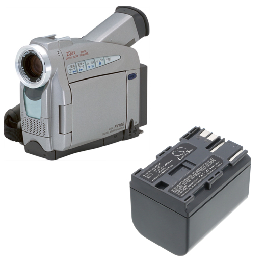 7.4V 3000mAh / 22.20Wh Li-ion Akku f.:Canon Model: BP-522, DM-MV100X, DM-MV100Xi, DM-MV30, DM-MV400, DM-MV430, DM-MV450, DM-MVX1i, FV10, FV100, FV2,
