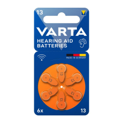 VARTA Hearing Aid Batteries 13 Hörgeräte Batterie (6er Blister)