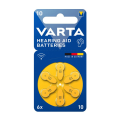 VARTA Hearing Aid Batteries 10 Hörgeräte Batterie (6er Blister)