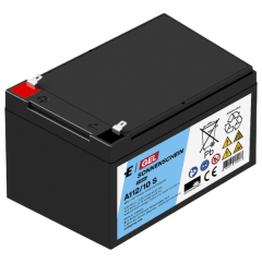 Sonnenschein Blei-Akku A112/10 S Gel 13 12 V / 10 Ah Longlife VRLA Akku mit Faston 4,8 mm