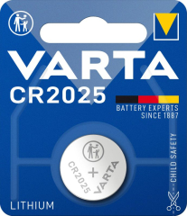 Varta Knopfzelle CR2025 Lithium 3V (1er Blister)